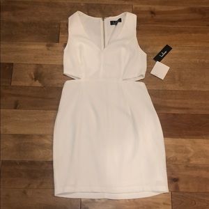 White cut out dress